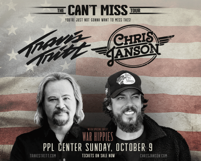 Travis Tritt & Chris Janson at BB&T Arena