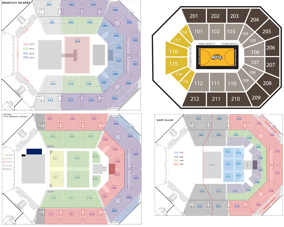 Truist Arena Seating Chart